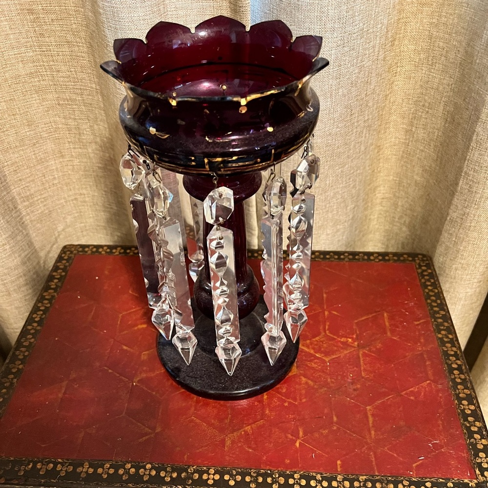Beautiful antique lusture with perfect long prisms